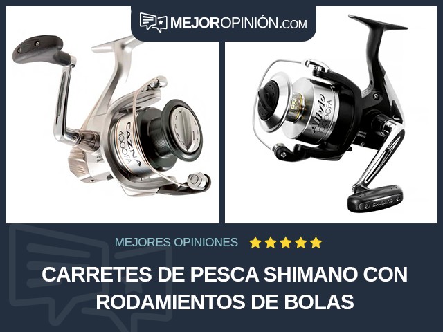 Carretes de pesca Shimano Con rodamientos de bolas