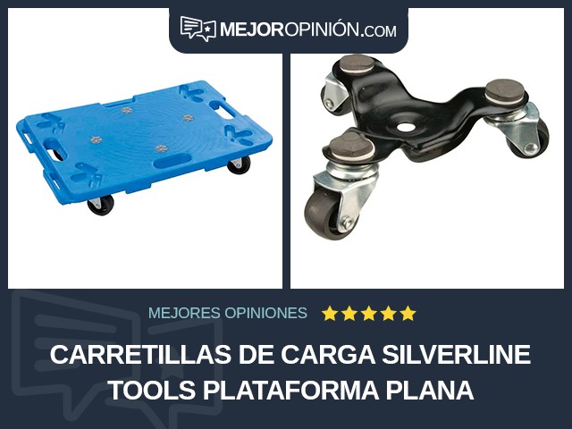 Carretillas de carga Silverline Tools Plataforma plana