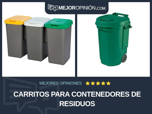Carritos para contenedores de residuos
