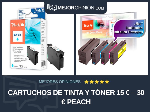 Cartuchos de tinta y tóner 15 € – 30 € Peach