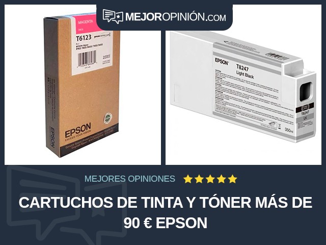 Cartuchos de tinta y tóner Más de 90 € Epson