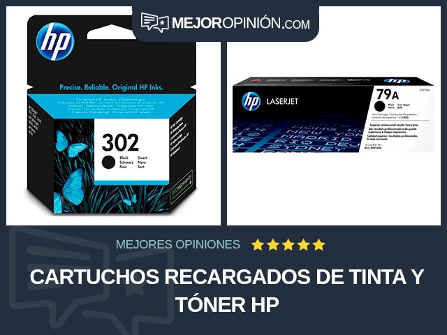 Cartuchos recargados de tinta y tóner HP
