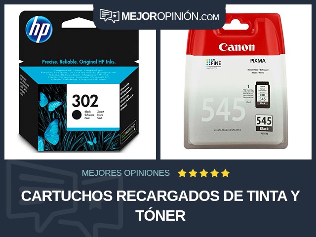 Cartuchos recargados de tinta y tóner