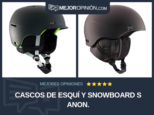 Cascos de esquí y snowboard S anon.