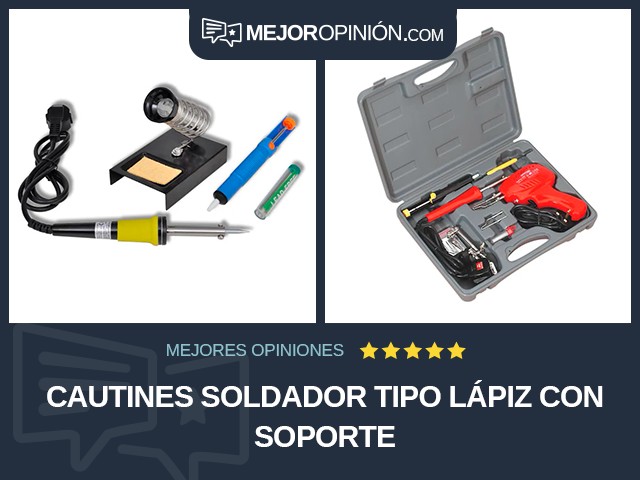 Cautines Soldador tipo lápiz Con soporte