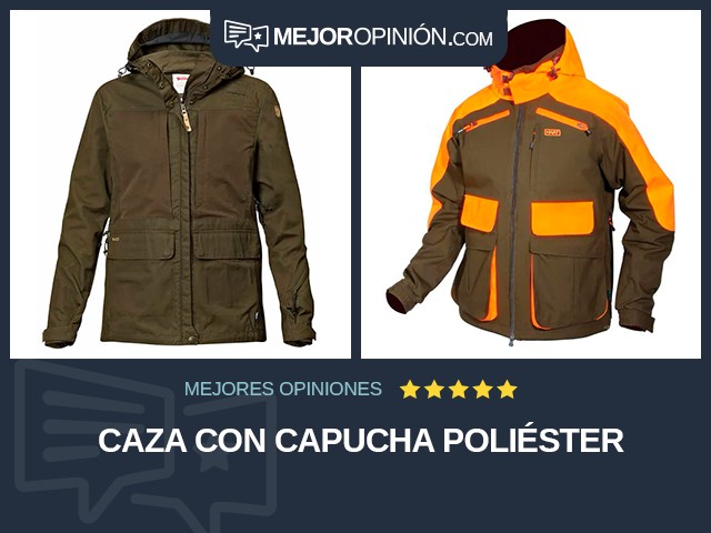 Caza Con capucha Poliéster