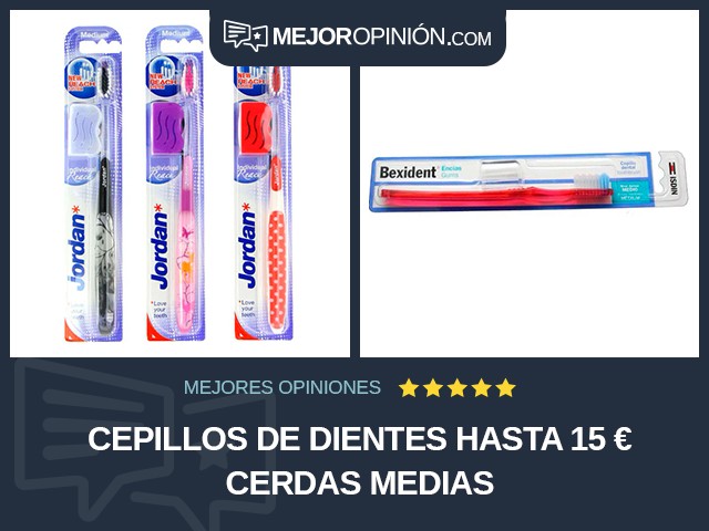 Cepillos de dientes Hasta 15 € Cerdas medias