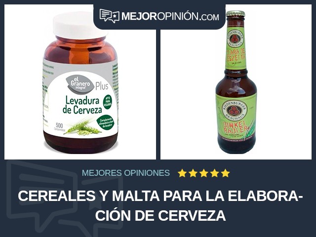 Cereales y malta para la elaboración de cerveza