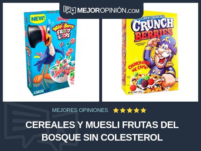 Cereales y muesli Frutas del bosque Sin colesterol