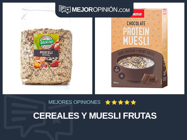 Cereales y muesli Frutas