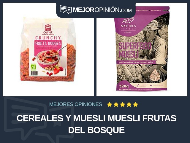 Cereales y muesli Muesli Frutas del bosque