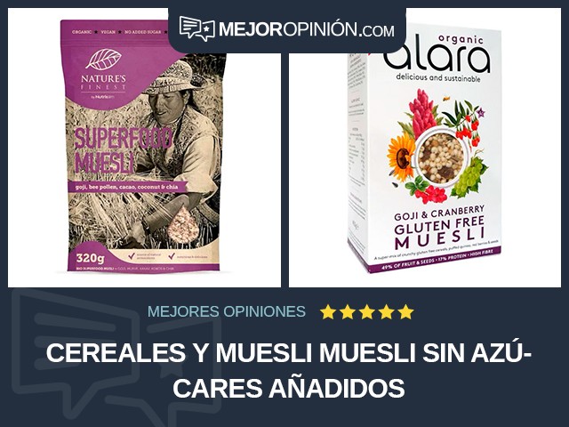 Cereales y muesli Muesli Sin azúcares añadidos