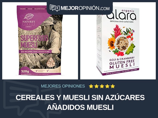 Cereales y muesli Sin azúcares añadidos Muesli
