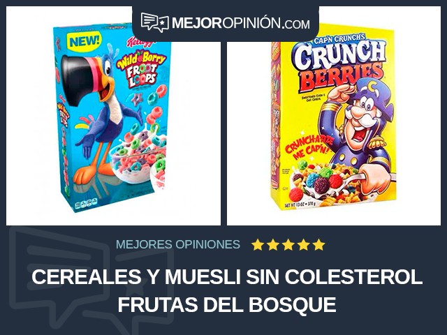 Cereales y muesli Sin colesterol Frutas del bosque