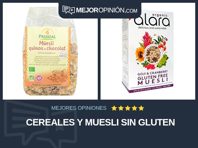 Cereales y muesli Sin gluten