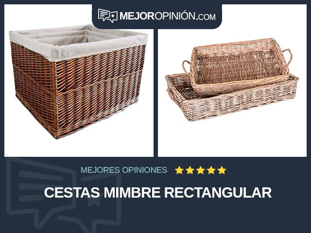 Cestas Mimbre Rectangular