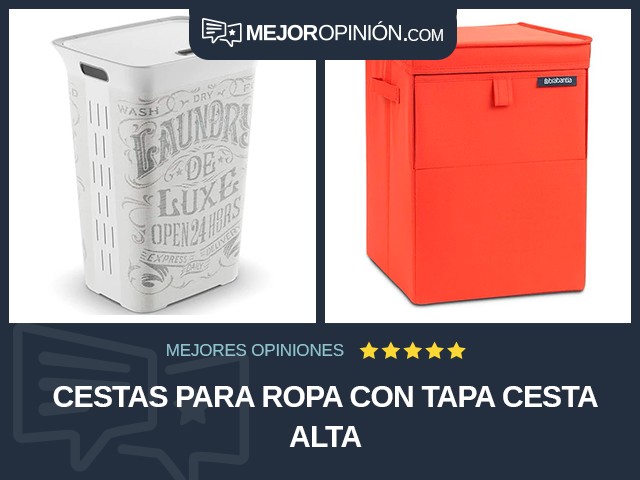 Cestas para ropa Con tapa Cesta alta