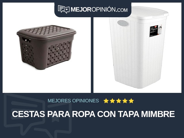 Cestas para ropa Con tapa Mimbre