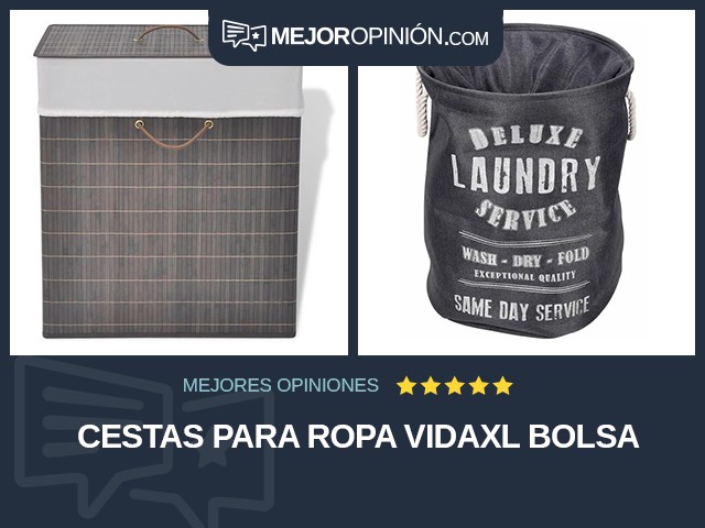 Cestas para ropa vidaXL Bolsa