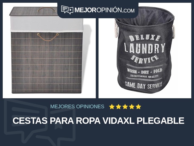 Cestas para ropa vidaXL Plegable