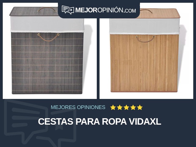 Cestas para ropa vidaXL