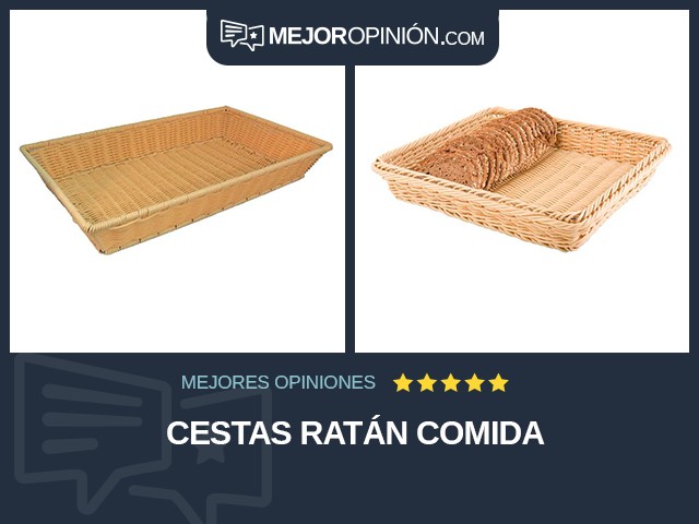 Cestas Ratán Comida