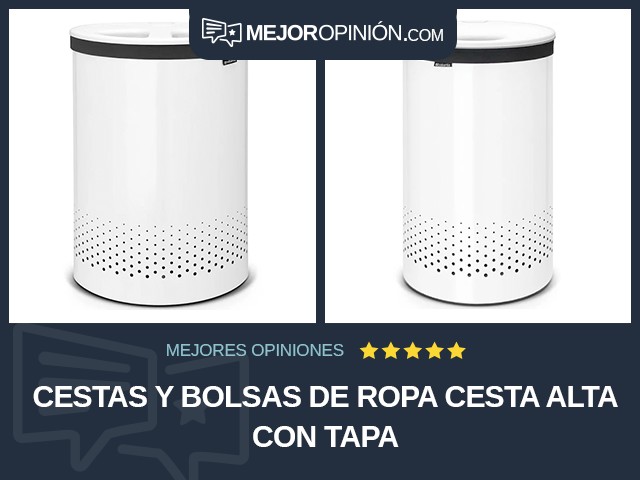 Cestas y bolsas de ropa Cesta alta Con tapa