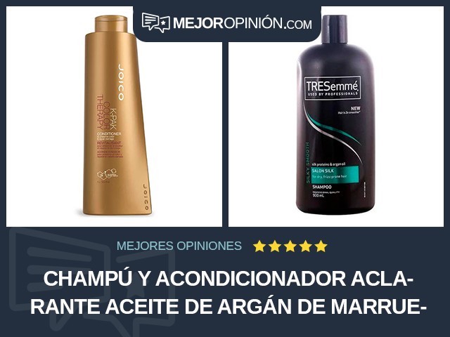 Champú y acondicionador Aclarante Aceite de argán de Marruecos