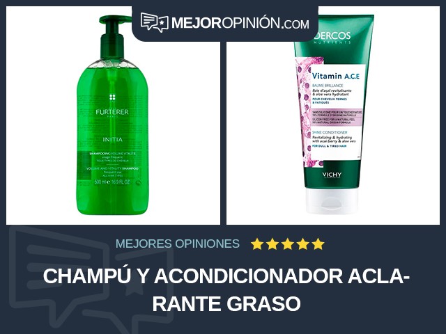 Champú y acondicionador Aclarante Graso