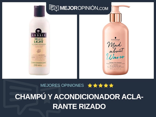 Champú y acondicionador Aclarante Rizado