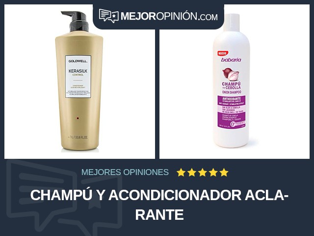 Champú y acondicionador Aclarante