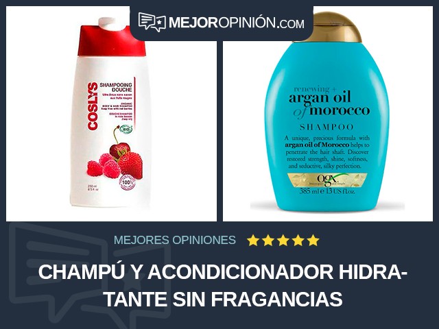 Champú y acondicionador Hidratante Sin fragancias