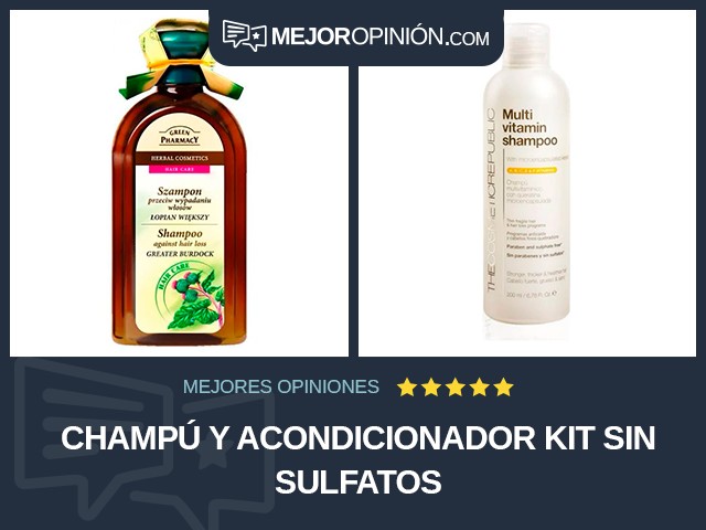 Champú y acondicionador Kit Sin sulfatos