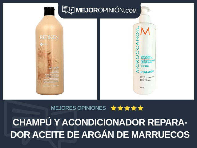 Champú y acondicionador Reparador Aceite de argán de Marruecos