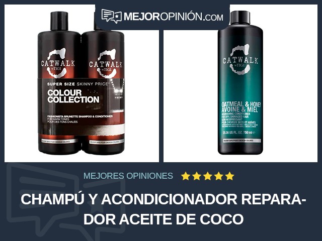 Champú y acondicionador Reparador Aceite de coco