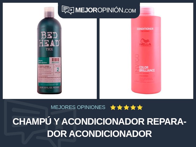 Champú y acondicionador Reparador Acondicionador