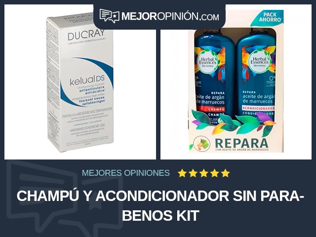 Champú y acondicionador Sin parabenos Kit