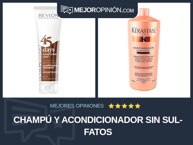 Champú y acondicionador Sin sulfatos