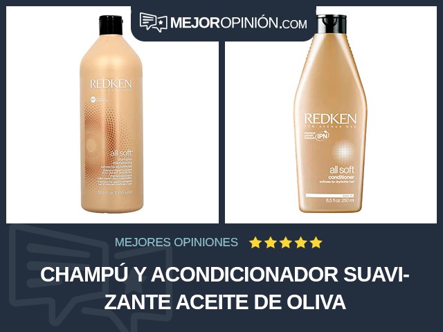 Champú y acondicionador Suavizante Aceite de oliva