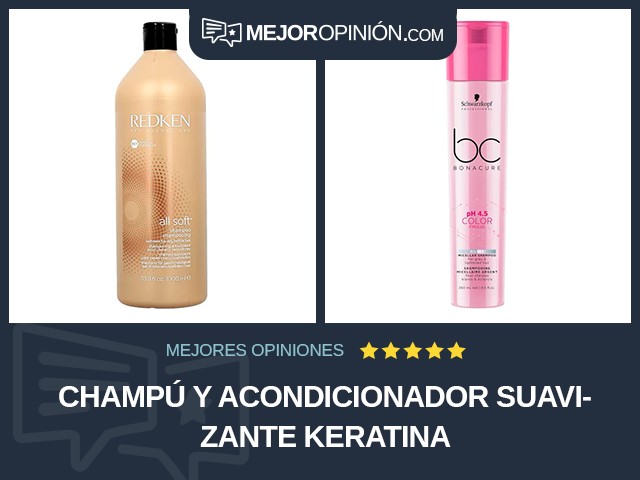 Champú y acondicionador Suavizante Keratina