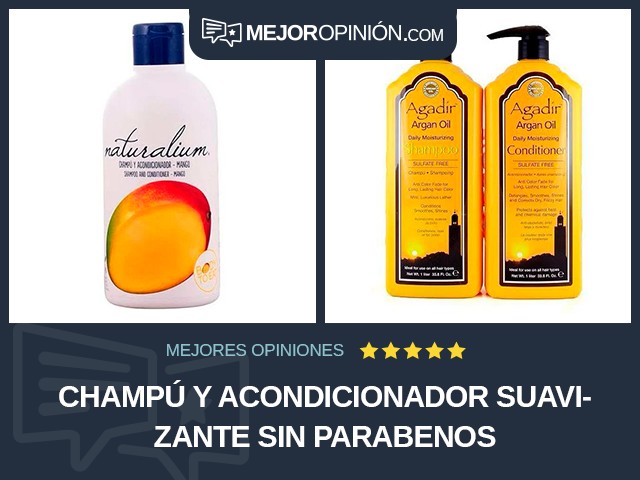 Champú y acondicionador Suavizante Sin parabenos