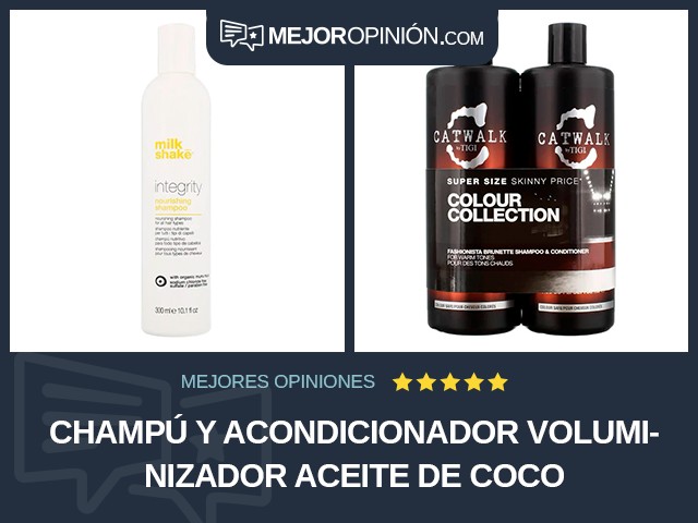 Champú y acondicionador Voluminizador Aceite de coco