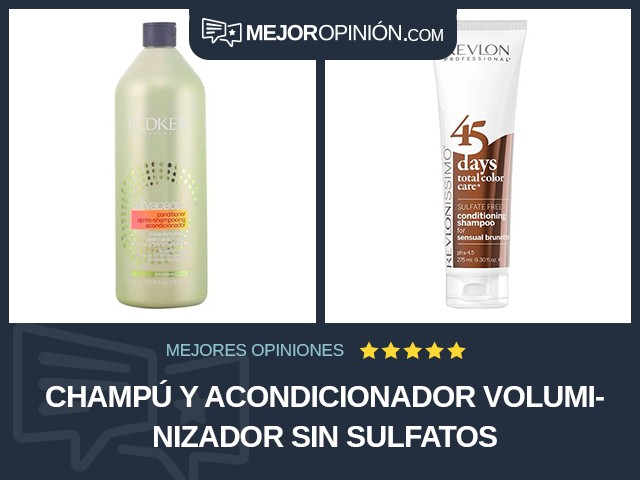 Champú y acondicionador Voluminizador Sin sulfatos