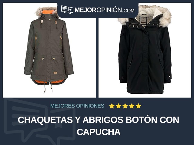 Chaquetas y abrigos Botón Con capucha