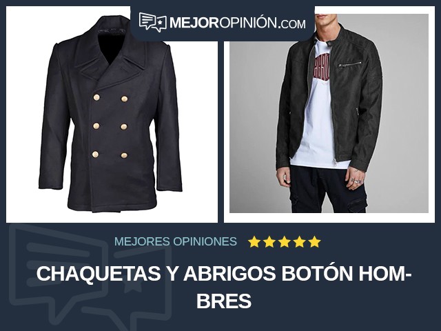 Chaquetas y abrigos Botón Hombres