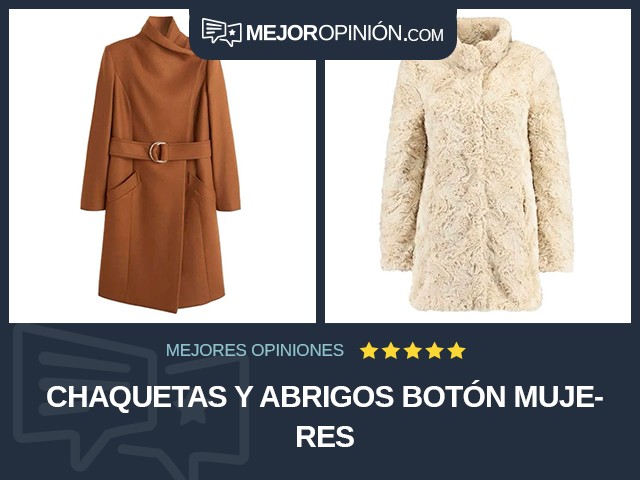 Chaquetas y abrigos Botón Mujeres