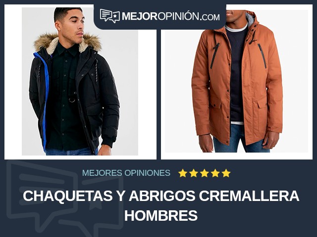 Chaquetas y abrigos Cremallera Hombres