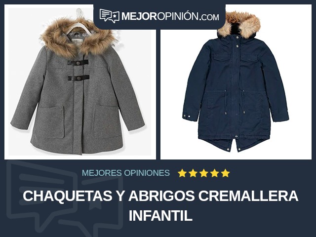 Chaquetas y abrigos Cremallera Infantil