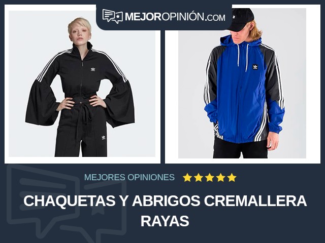 Chaquetas y abrigos Cremallera Rayas