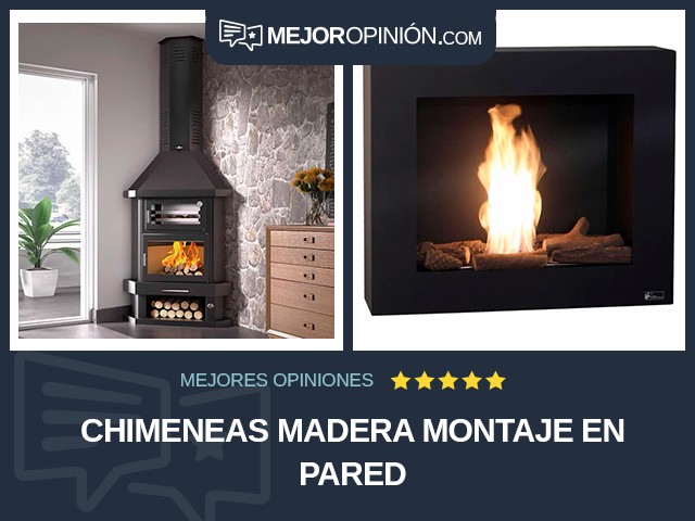 Chimeneas Madera Montaje en pared